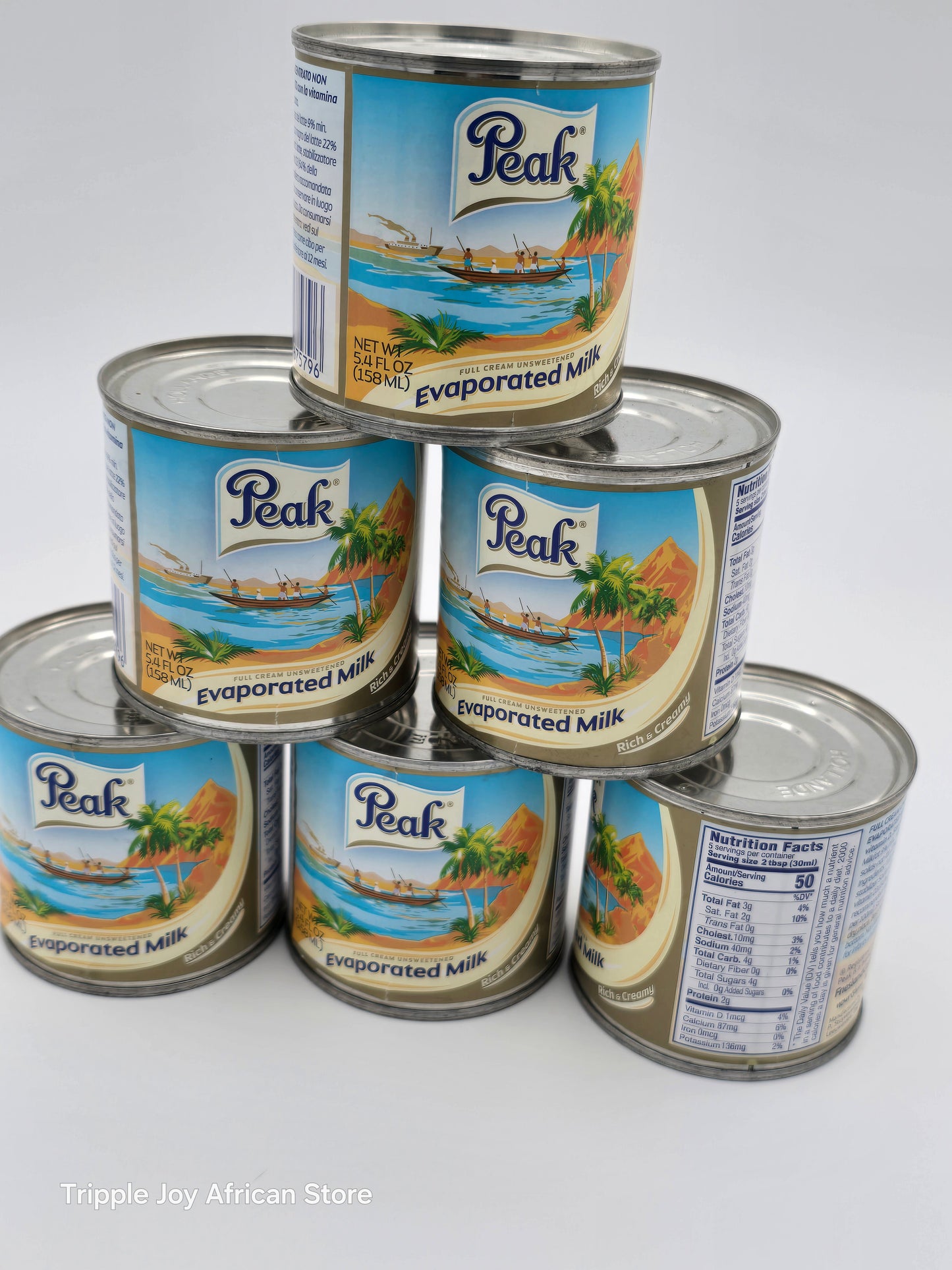 Evaporated peak milk 158ml(5.4fL oz)