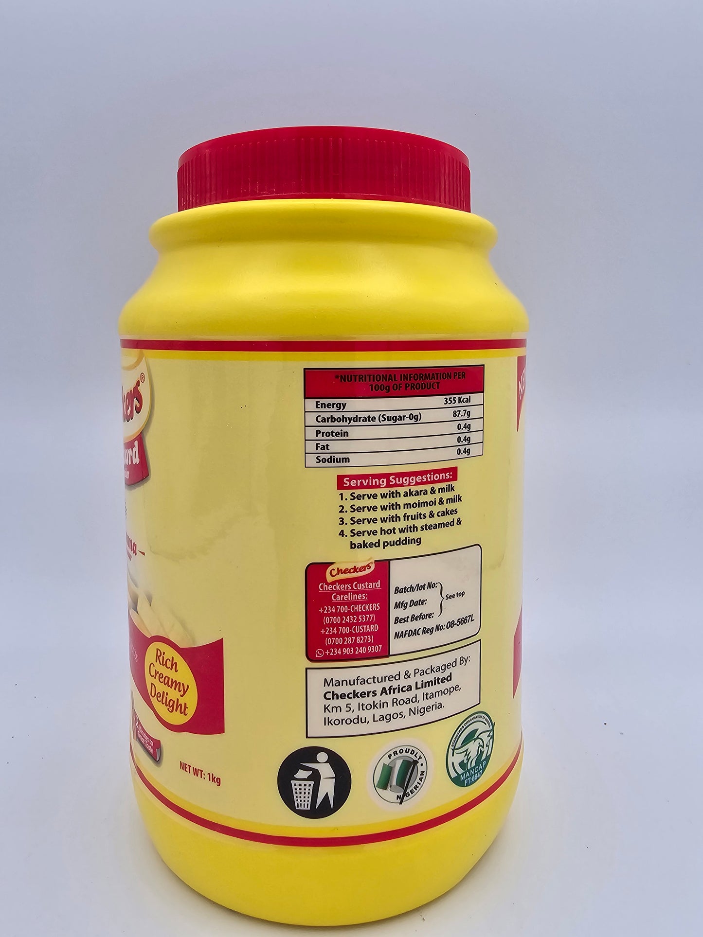 Checkers banana custard powder