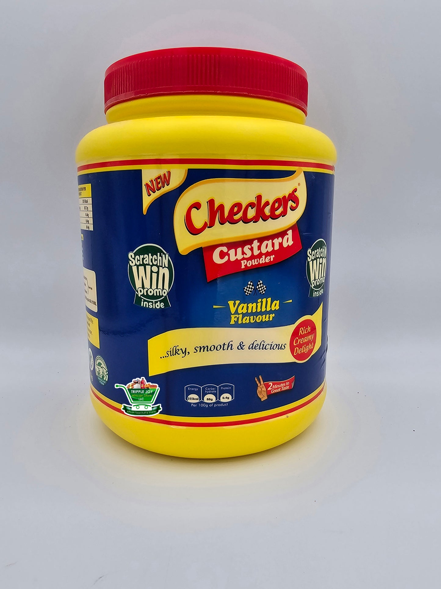 Checkers vanilla flavor custard