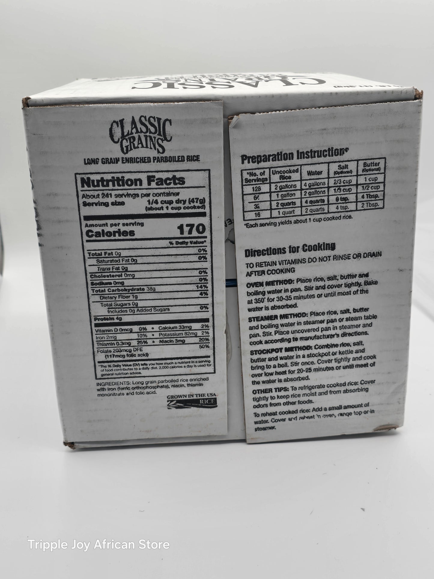 Classic par boil rice 25lb