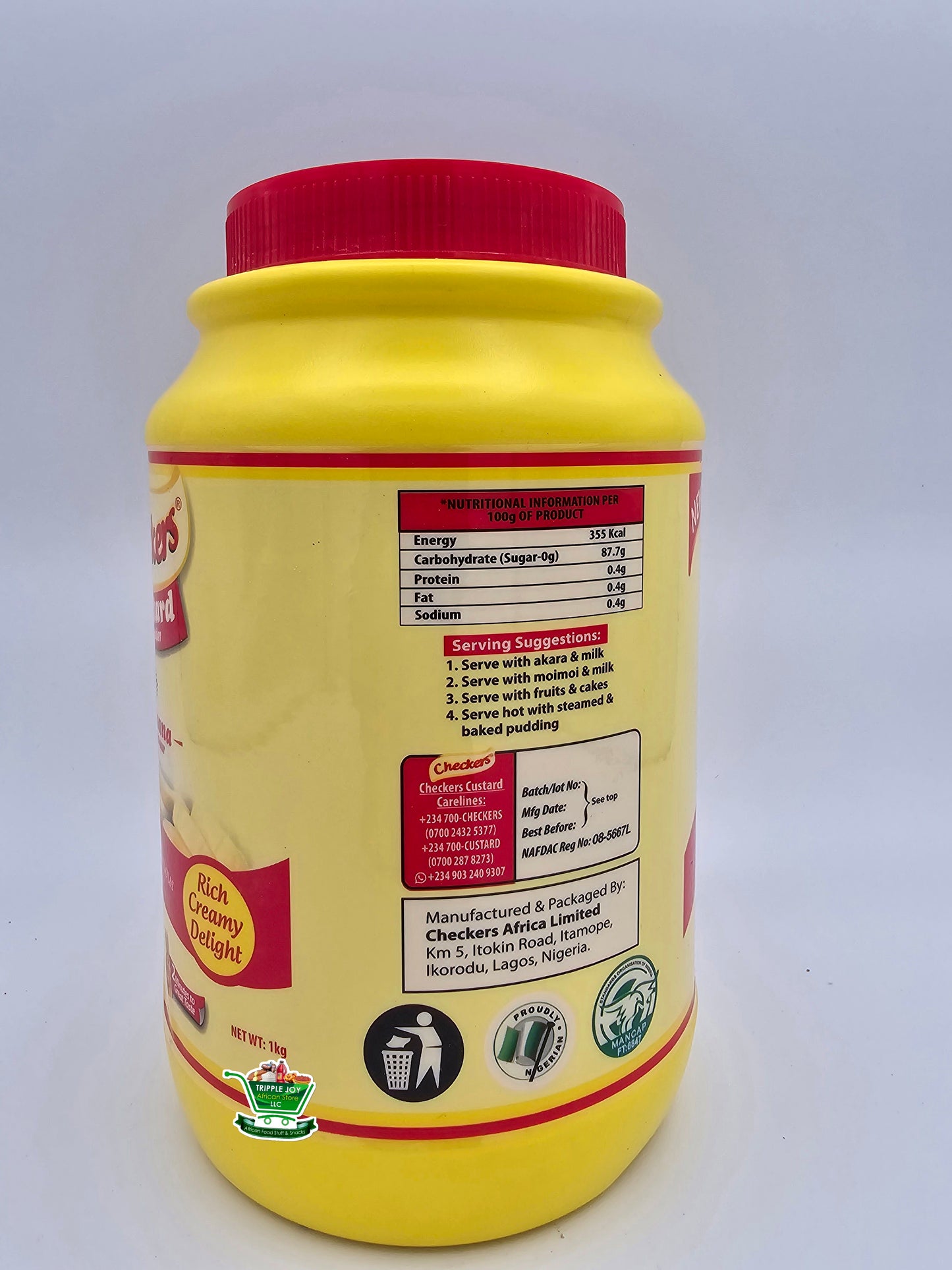 Checkers banana custard powder