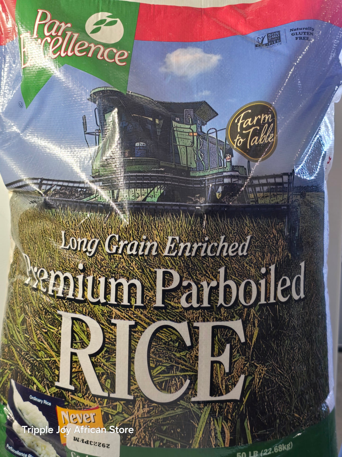 Par excellence per boil long grains rice