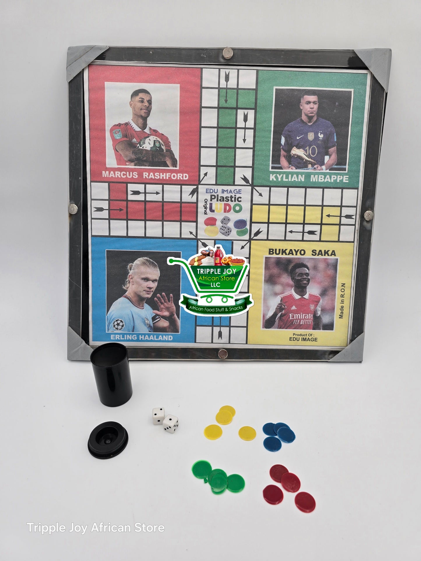 Unbreakable ludo game with 2 dices and seeds