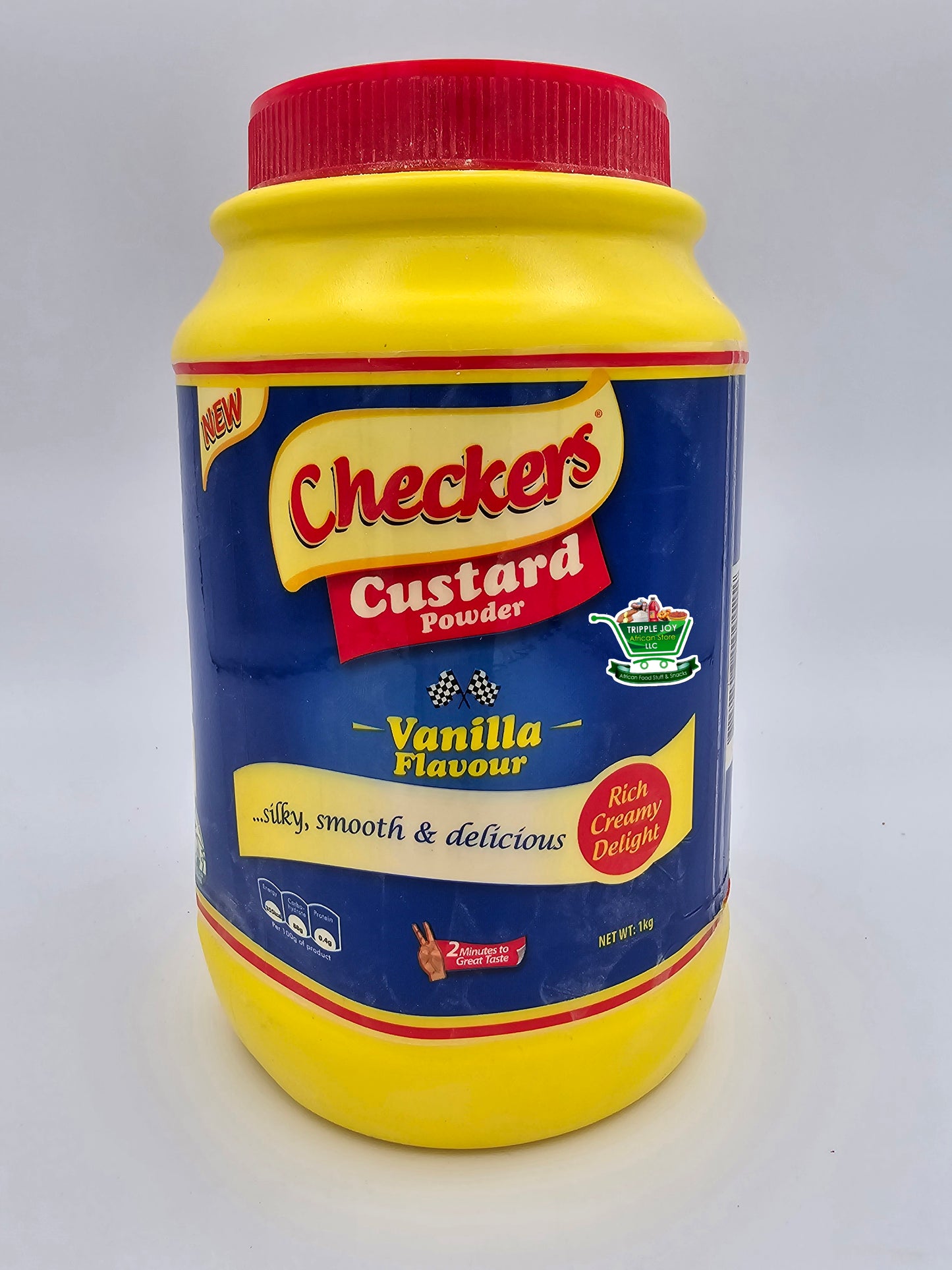 Checkers vanilla flavor custard