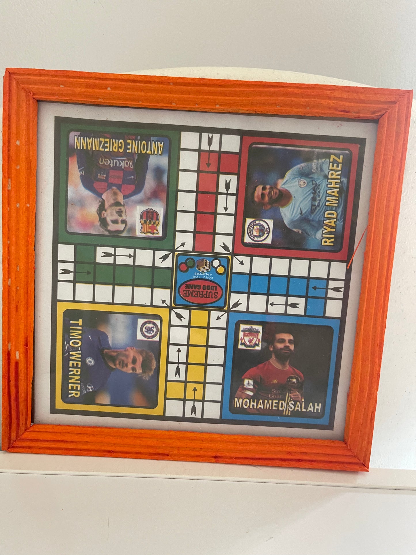 Ludo board game with 2 dices and seeds