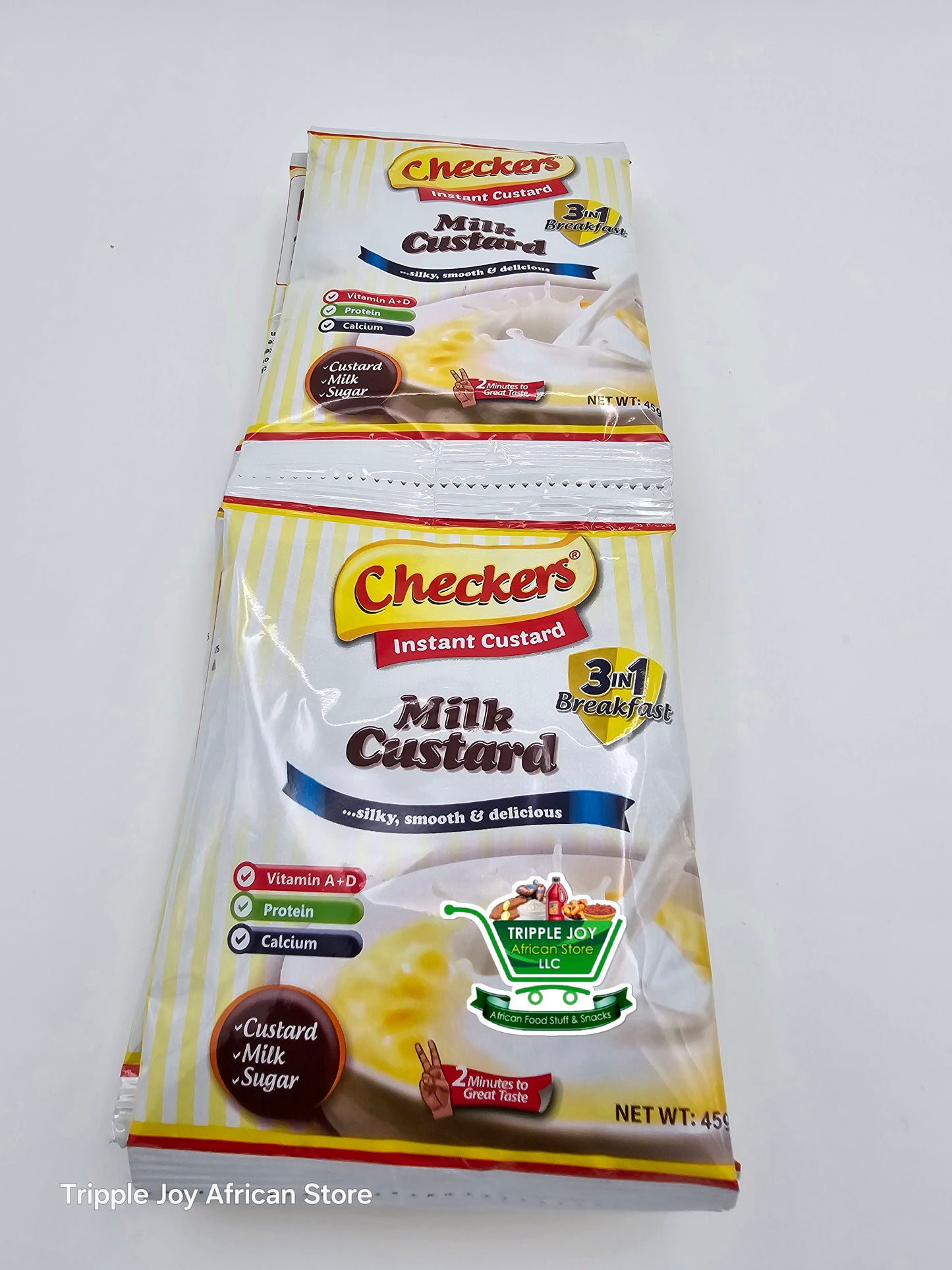Checkers 3 in 1 milk custard 45g( 10 sachets)