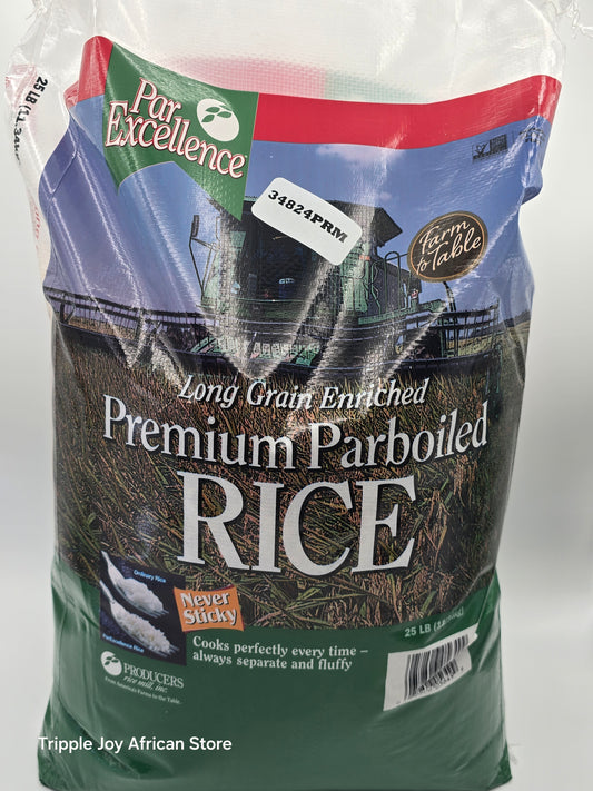 Par excellence per boil long grains rice
