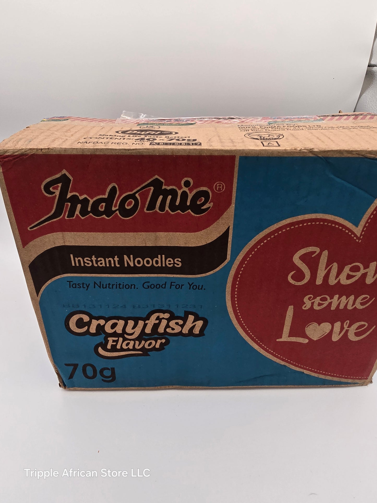 Nigeria crayfish Indomie noodles