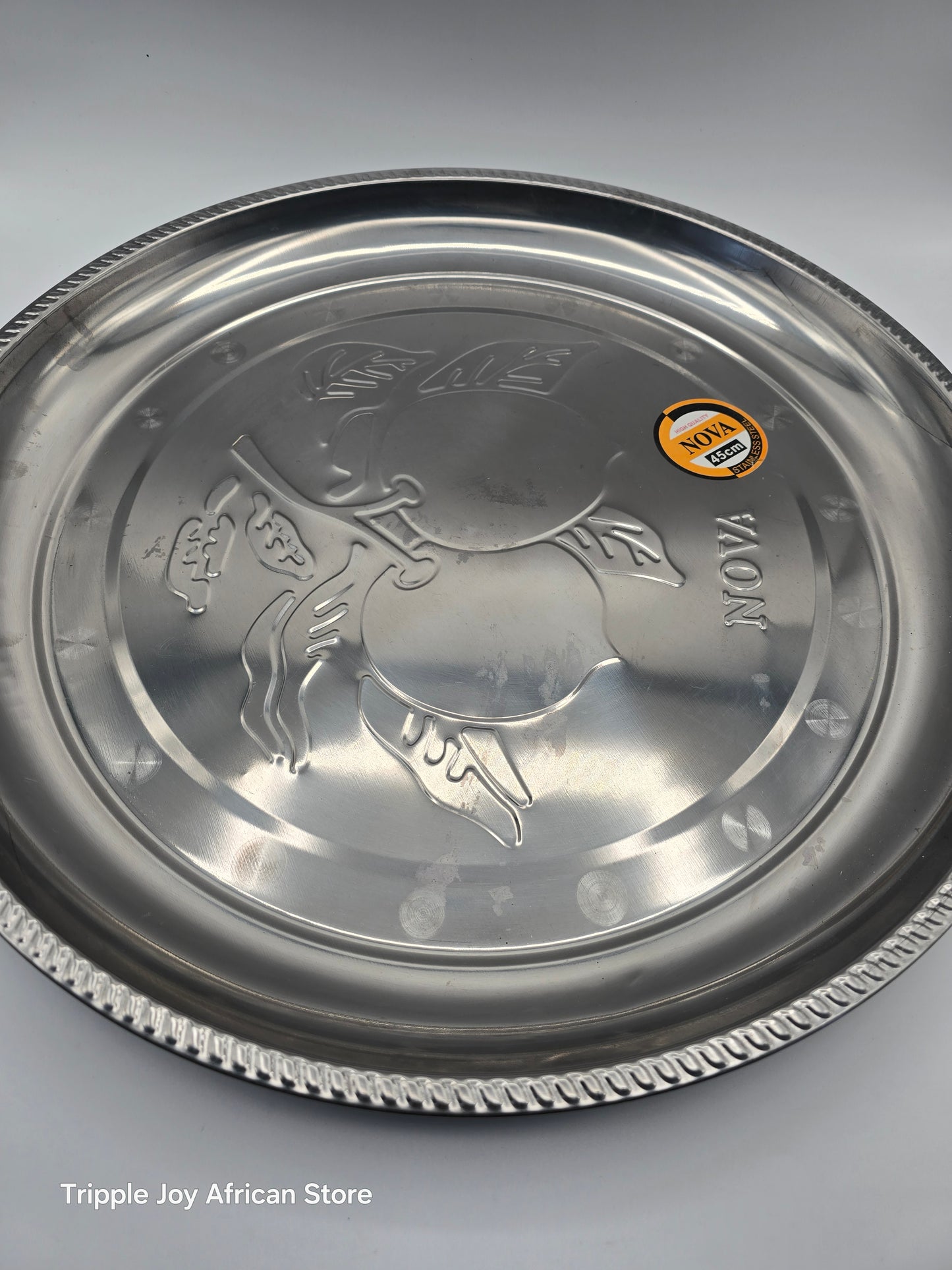 Stainless steel serving Tray 18 inches