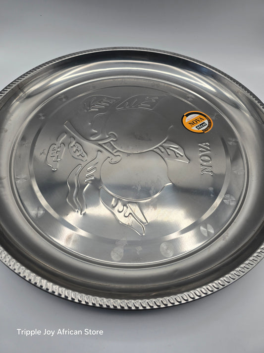 Stainless steel serving Tray 18 inches