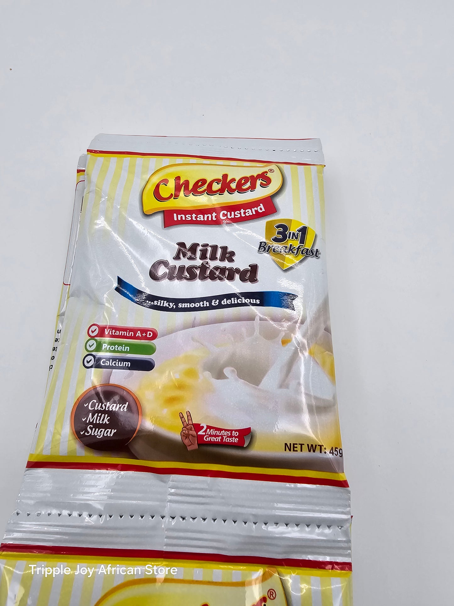 Checkers 3 in 1 milk custard 45g( 10 sachets)
