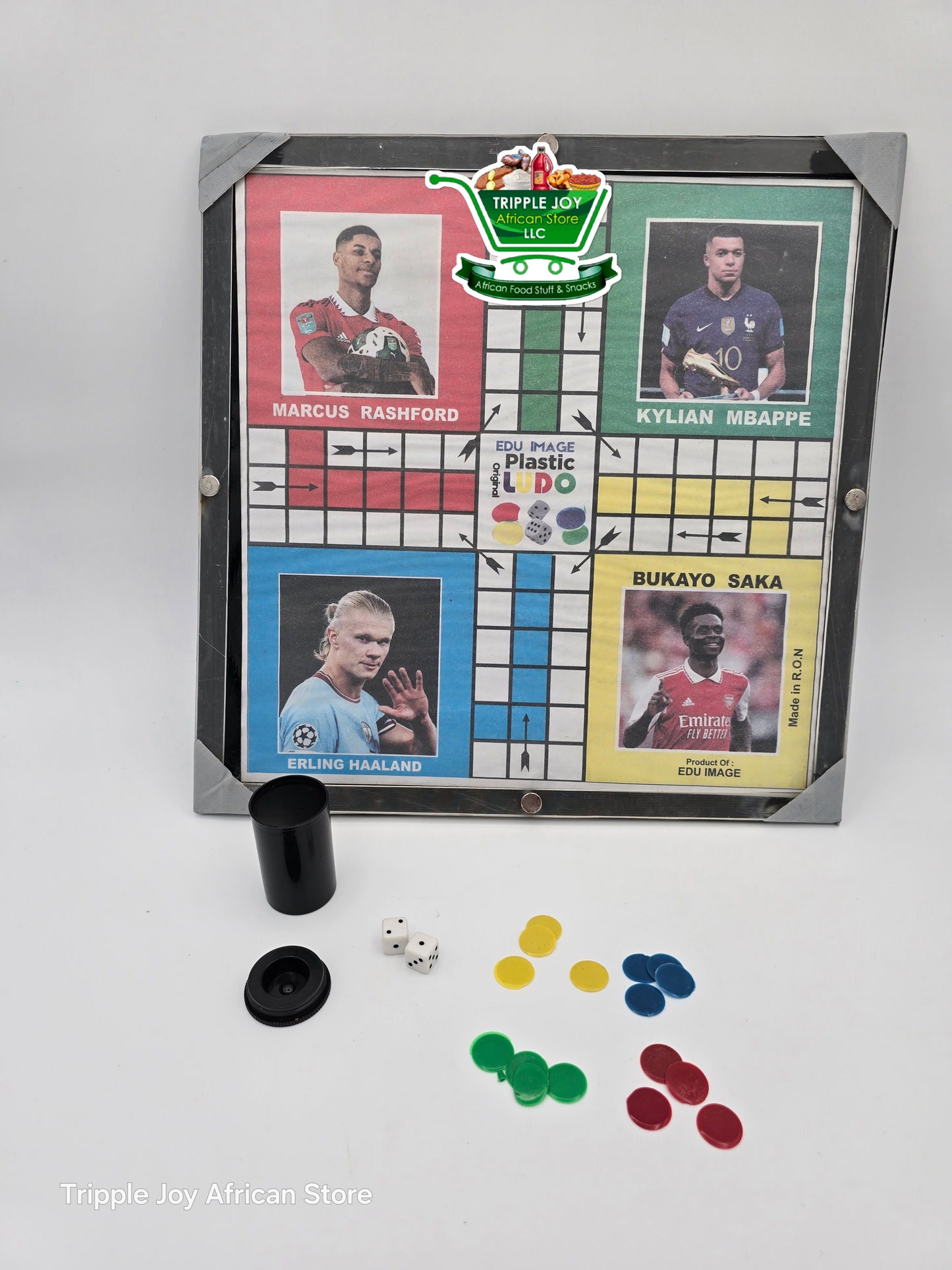 Unbreakable ludo game with 2 dices and seeds