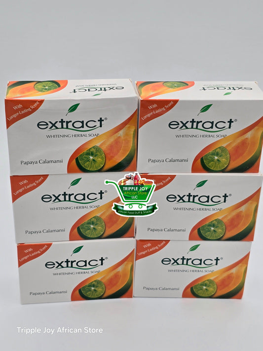 Extract whitening herbal soap 6 bars