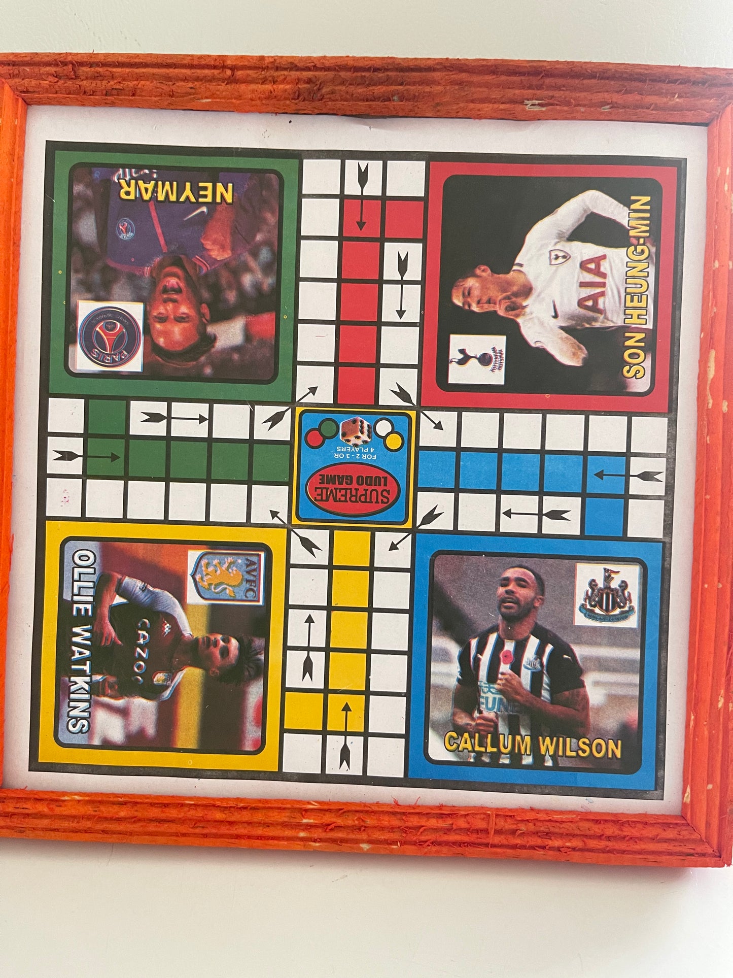 Ludo board game with 2 dices and seeds