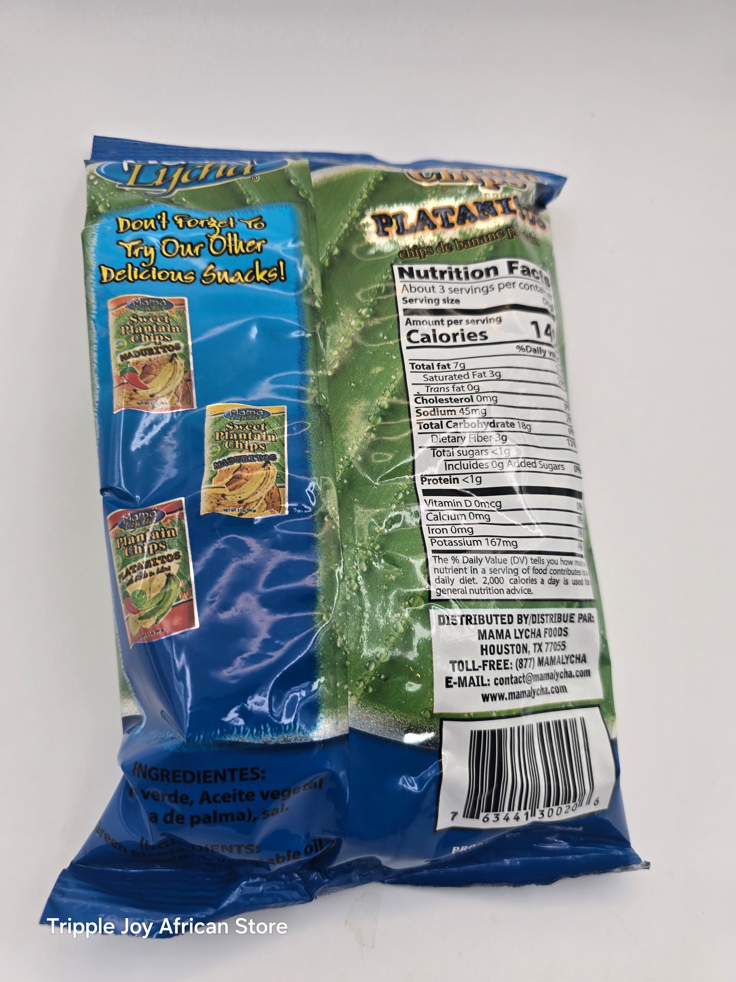 Mama lycha unripe plantain chips